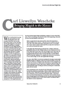 Cover of Michael Night Sky's Book Carl Liewellyn Weschcke Bringing Magick To The Masses